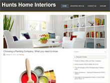 Tablet Screenshot of huntshomeinteriors.com